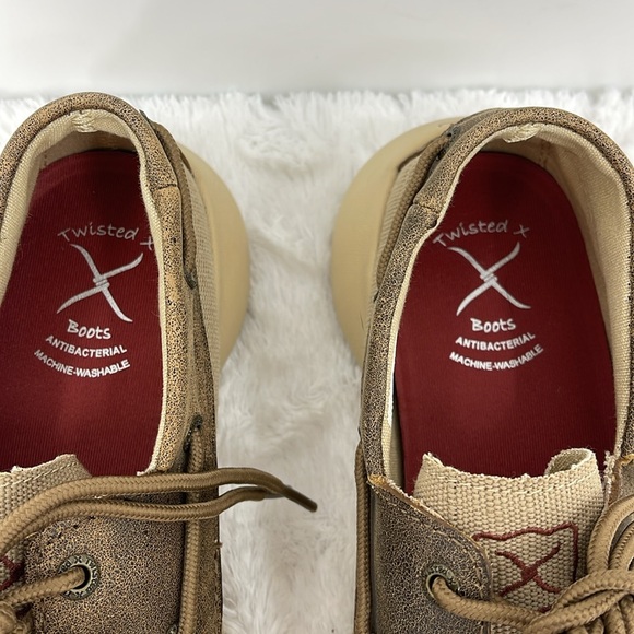 TWISTED X ECO TWX  SIZE 8 Casual Tan Canvas Men's Shoes - Picture 4 of 9